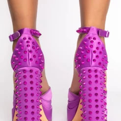 AZALEA WANG ROCK MY WORLD SANDAL IN PURPLE -AZALEA WANG Shop azalea wang rock my world sandal in purple purple 4 4