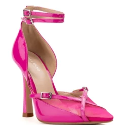 AZALEA WANG SASHA BUCKLE STRAP PUMP IN PINK -AZALEA WANG Shop azalea wang sasha buckle strap pump in pink pink 3 3