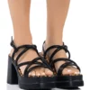 AZALEA WANG SAVINO CHUNKY SANDAL -AZALEA WANG Shop azalea wang savino chunky sandal black 1 1