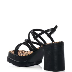 AZALEA WANG SAVINO CHUNKY SANDAL -AZALEA WANG Shop azalea wang savino chunky sandal black 4 4