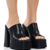 AZALEA WANG SHEBA CHUNKY SANDAL IN BLACK -AZALEA WANG Shop azalea wang sheba chunky sandal in black black 1 1
