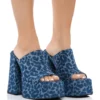 AZALEA WANG SHEBA CHUNKY SANDAL IN DENIM -AZALEA WANG Shop azalea wang sheba chunky sandal in denim denim 1 1