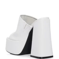 AZALEA WANG SHEBA CHUNKY SANDAL IN WHITE -AZALEA WANG Shop azalea wang sheba chunky sandal in white white 4 4