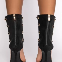 AZALEA WANG SHOW YOU THE WORLD STILETTO BOOTIE IN BLACK -AZALEA WANG Shop azalea wang show you the world stiletto bootie in black black 4 4