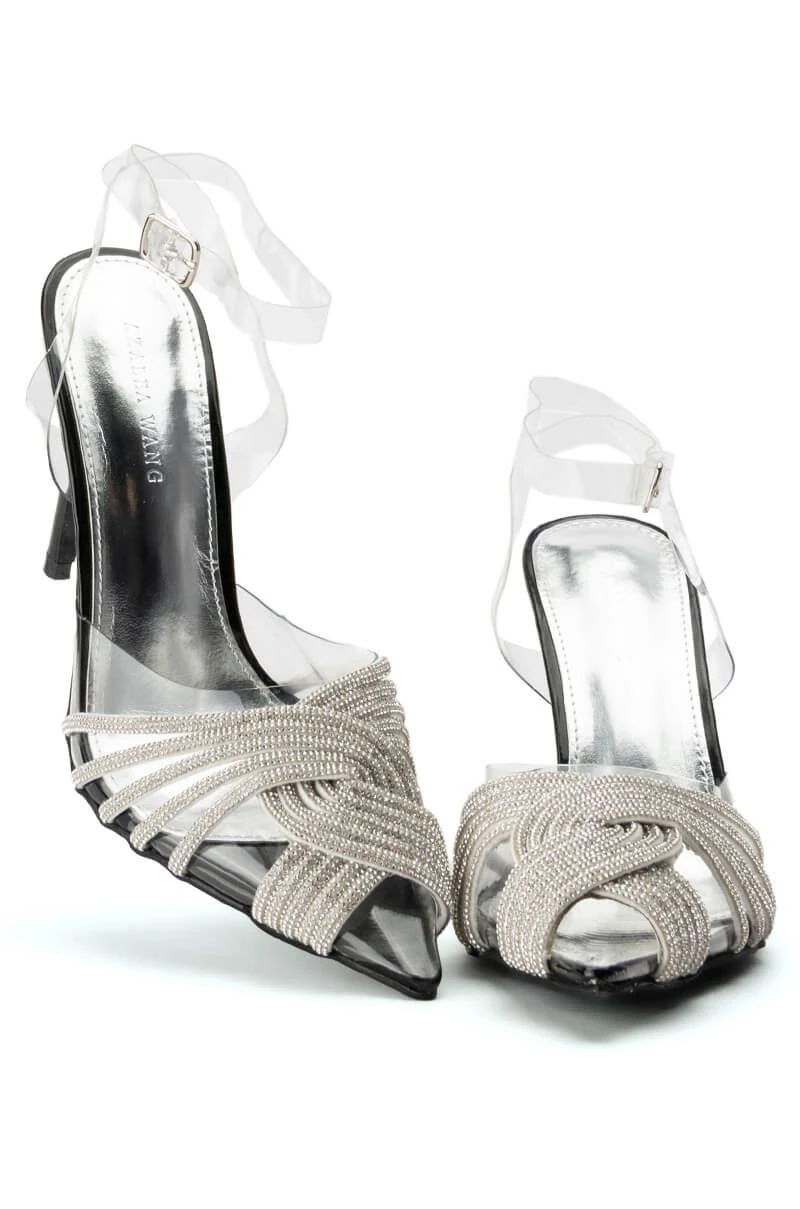 AZALEA WANG SILVER SCREEN BLING STILETTO PUMP IN BLACK 7 AZALEA WANG SILVER SCREEN BLING STILETTO PUMP IN BLACK - Image 5