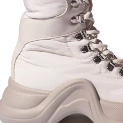 AZALEA WANG SKYLAR EDGY LACE UP BOOTIE IN SAND -AZALEA WANG Shop azalea wang skylar edgy lace up bootie in sand sand 5 5 c1 c1