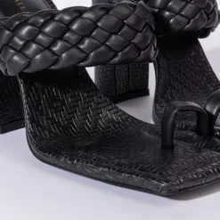 AZALEA WANG SOMETHING ABOUT YOU CHUNKY SANDAL IN BLACK -AZALEA WANG Shop azalea wang something about you chunky sandal in black black 6 6