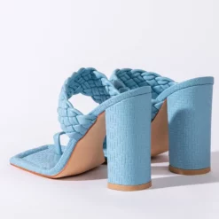 AZALEA WANG SOMETHING ABOUT YOU CHUNKY SANDAL IN BLUE -AZALEA WANG Shop azalea wang something about you chunky sandal in blue blue 5 5