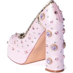 AZALEA WANG SOMETHING NEW SATIN PUMP IN PINK -AZALEA WANG Shop azalea wang something new satin pump in pink pink 4 4