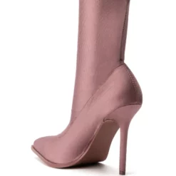 AZALEA WANG STAR STRETCH SERENITY BOOTIE IN TAUPE -AZALEA WANG Shop azalea wang star stretch serenity bootie in taupe taupe 4 4