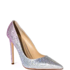 AZALEA WANG STARRY NIGHT EMBELLISHED OMBRE PUMP IN MULTI -AZALEA WANG Shop azalea wang starry night embellished ombre pump in multi multi 3 3