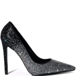 AZALEA WANG STARRY NIGHT EMBELLISHED OMBRE PUMP IN MULTI -AZALEA WANG Shop azalea wang starry night embellished ombre pump in multi silver 2 2