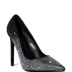 AZALEA WANG STARRY NIGHT EMBELLISHED OMBRE PUMP IN MULTI -AZALEA WANG Shop azalea wang starry night embellished ombre pump in multi silver 3 3