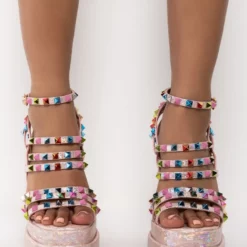 AZALEA WANG SUGAR HIGH CHUNKY SANDAL IN PINK -AZALEA WANG Shop azalea wang sugar high chunky sandal in pink pink 4 4