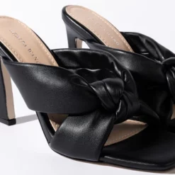 AZALEA WANG SWEET LIKE SUNDAY SQUARE TOE SANDAL IN BLACK -AZALEA WANG Shop azalea wang sweet like sunday square toe sandal in black black 6 6