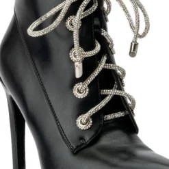 AZALEA WANG SWEET NOTHINGS SEXY PLATFORM STILETTO BOOTIE IN BLACK -AZALEA WANG Shop azalea wang sweet nothings sexy platform stiletto bootie in black black 5 5