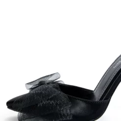 AZALEA WANG SWEETIE TRENDY BOW PUMPS IN BLACK -AZALEA WANG Shop azalea wang sweetie trendy bow pumps in black black 10 10