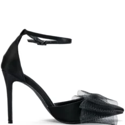 AZALEA WANG SWEETIE TRENDY BOW PUMPS IN BLACK -AZALEA WANG Shop azalea wang sweetie trendy bow pumps in black black 3 3