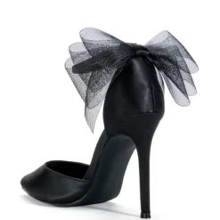 AZALEA WANG SWEETIE TRENDY BOW PUMPS IN BLACK -AZALEA WANG Shop azalea wang sweetie trendy bow pumps in black black 6 6