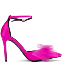 AZALEA WANG SWEETIE TRENDY BOW PUMPS IN FUCHSIA -AZALEA WANG Shop azalea wang sweetie trendy bow pumps in fuchsia fuchsia 3 3