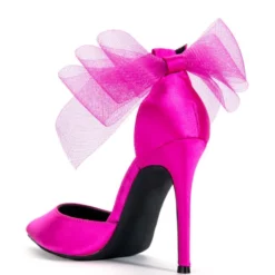 AZALEA WANG SWEETIE TRENDY BOW PUMPS IN FUCHSIA -AZALEA WANG Shop azalea wang sweetie trendy bow pumps in fuchsia fuchsia 6 6