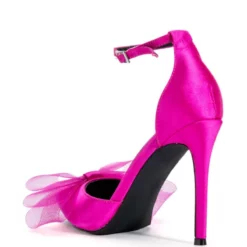 AZALEA WANG SWEETIE TRENDY BOW PUMPS IN FUCHSIA -AZALEA WANG Shop azalea wang sweetie trendy bow pumps in fuchsia fuchsia 7 7