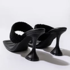 AZALEA WANG TAKE ME ON A VACA STILETTO SANDAL IN BLACK -AZALEA WANG Shop azalea wang take me on a vaca stiletto sandal in black black 5 5