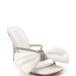 AZALEA WANG TATUM STILETTO MULE PUMP IN WHITE -AZALEA WANG Shop azalea wang tatum stiletto mule pump in white white 3 3 c1