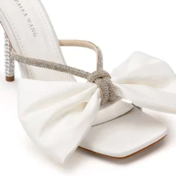 AZALEA WANG TATUM STILETTO MULE PUMP IN WHITE -AZALEA WANG Shop azalea wang tatum stiletto mule pump in white white 5 5 c1