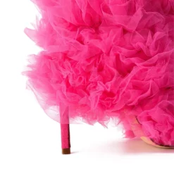AZALEA WANG TUTU TULLE STILETTO BOOTIE IN FUCHSIA -AZALEA WANG Shop azalea wang tutu tulle stiletto bootie in fuchsia fuchsia 5 5