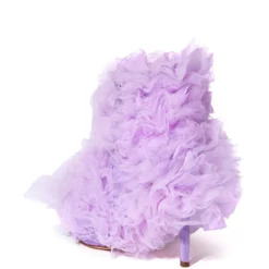 AZALEA WANG TUTU TULLE STILETTO BOOTIE IN PURPLE -AZALEA WANG Shop azalea wang tutu tulle stiletto bootie in purple purple 4 4