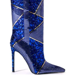 AZALEA WANG VANILLA RICH BLUE BOOTIE -AZALEA WANG Shop azalea wang vanilla rich blue bootie blue 2 2