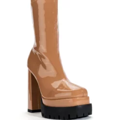 AZALEA WANG VIPER BOOTIE IN TAN -AZALEA WANG Shop azalea wang viper bootie in tan tan 3 3