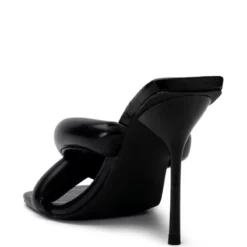 AZALEA WANG WALK ON BY PUFF SANDAL IN BLACK -AZALEA WANG Shop azalea wang walk on by puff sandal in black black 4 4 c1