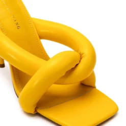 AZALEA WANG WALK ON BY PUFF SANDAL IN YELLOW -AZALEA WANG Shop azalea wang walk on by puff sandal in yellow yellow 5 5 c1