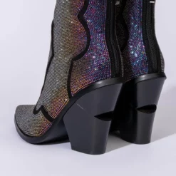 AZALEA WANG WHY SO SERIOUS CHUNKY WESTERN BOOTIE IN MULTI -AZALEA WANG Shop azalea wang why so serious chunky bootie in multi multi 5 5