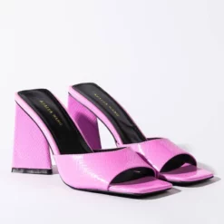 AZALEA WANG WORK FOR IT CHUNKY SANDAL IN PURPLE -AZALEA WANG Shop azalea wang work for it chunky sandal in purple purple 4 4