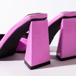 AZALEA WANG WORK FOR IT CHUNKY SANDAL IN PURPLE -AZALEA WANG Shop azalea wang work for it chunky sandal in purple purple 6 6