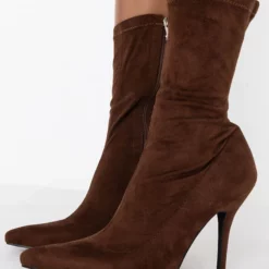 AZALEA WANG YOURE IN THE MOOD FOR A DANCE BOOTIE IN BROWN -AZALEA WANG Shop azalea wang youre in the mood for a dance bootie in brown brown 5 5