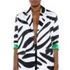 BE BOLD OVERSIZED ZEBRA BLAZER 1 BE BOLD OVERSIZED ZEBRA BLAZER -AZALEA WANG Shop be bold oversized zebra blazer black white 1 1