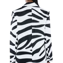 BE BOLD OVERSIZED ZEBRA BLAZER -AZALEA WANG Shop be bold oversized zebra blazer black white 7 7
