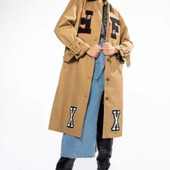 AZALEA WANG BEST IN CLASS PATCHWORK TRENCH COAT