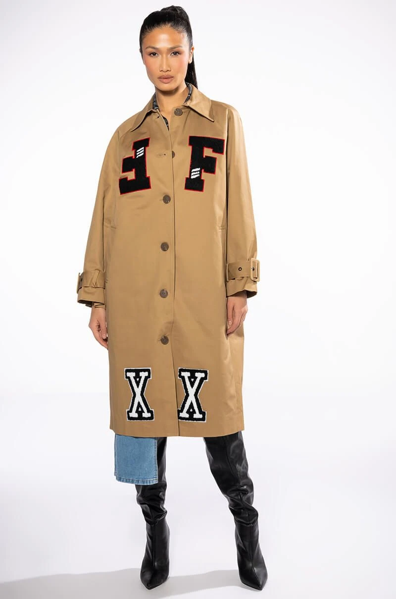 AZALEA WANG BEST IN CLASS PATCHWORK TRENCH COAT 6 AZALEA WANG BEST IN CLASS PATCHWORK TRENCH COAT - Image 4