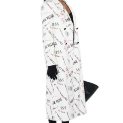 BLACK VILLAGE FOUNDATION LOGO PU TRENCH 12 BLACK VILLAGE FOUNDATION LOGO PU TRENCH -AZALEA WANG Shop black village foundation logo pu trench white black 4 4