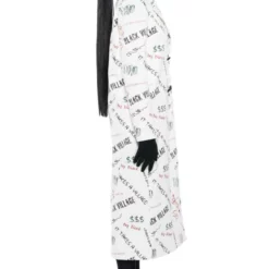 BLACK VILLAGE FOUNDATION LOGO PU TRENCH 13 BLACK VILLAGE FOUNDATION LOGO PU TRENCH -AZALEA WANG Shop black village foundation logo pu trench white black 5 5