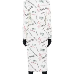 BLACK VILLAGE FOUNDATION LOGO PU TRENCH 14 BLACK VILLAGE FOUNDATION LOGO PU TRENCH -AZALEA WANG Shop black village foundation logo pu trench white black 6 6