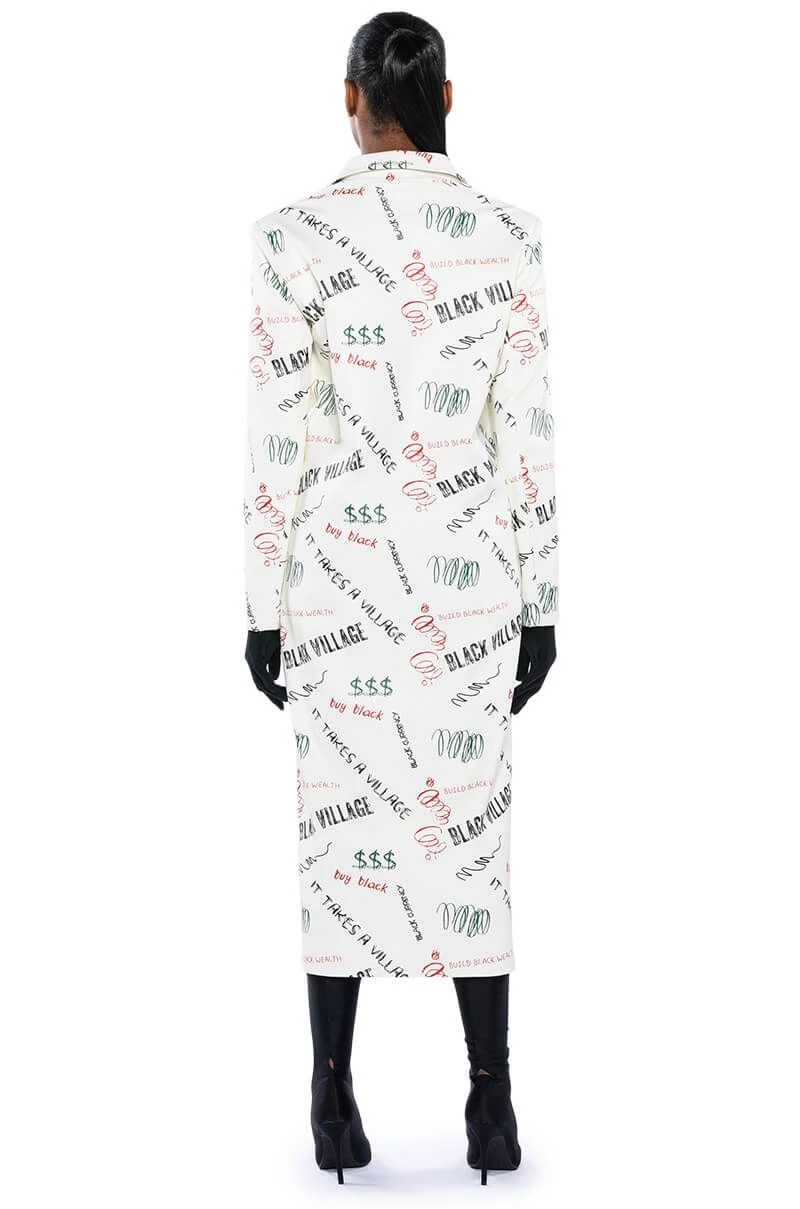 BLACK VILLAGE FOUNDATION LOGO PU TRENCH 8 BLACK VILLAGE FOUNDATION LOGO PU TRENCH - Image 6