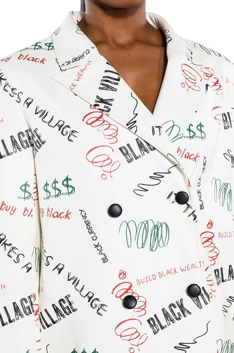 BLACK VILLAGE FOUNDATION LOGO PU TRENCH 9 BLACK VILLAGE FOUNDATION LOGO PU TRENCH - Image 7