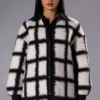 BORE ME MORE BOXY SHERPA SHACKET -AZALEA WANG Shop bore me more boxy sherpa shacket black white 1 1