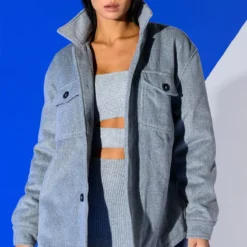 AZALEA WANG Shop 31 COMFY CLASSICS LINED SHACKET